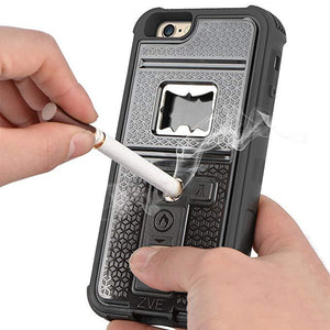 Multifunctional Lighter Case Cover with Builtin Bottle Opener For iPhones