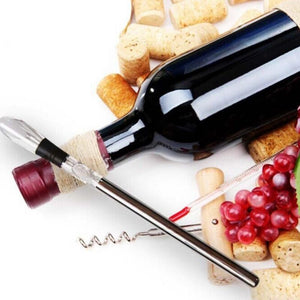 Stainless Steel Wine Chiller Stick with Wine Pourer