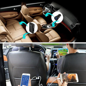 4 Port USB QC 3.0 Car Charger For Front Back Seat