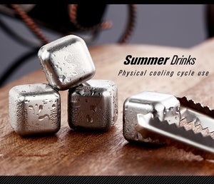 Whiskey Stainless Steel Ice Cubes