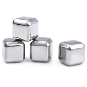 Whiskey Stainless Steel Ice Cubes