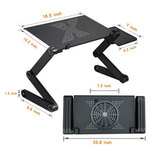 Afbeelding in Gallery-weergave laden, Laptop Table Stand with Adjustable Folding Ergonomic Design Stand