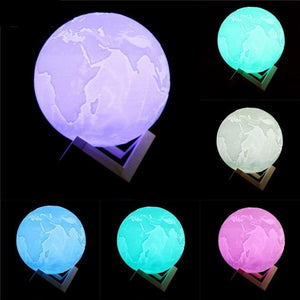 16 color LED Moon Lamp