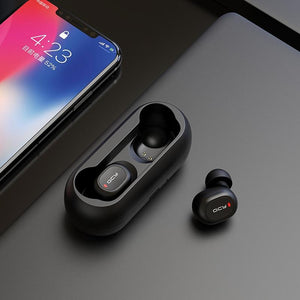 QCY Bluetooth Wireless Earphone with 3D Stereo and Dual Microphone