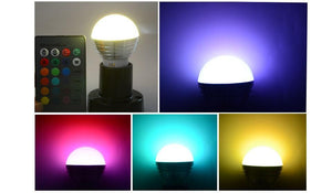 16 Color LED Changing Light Bulb Lamp