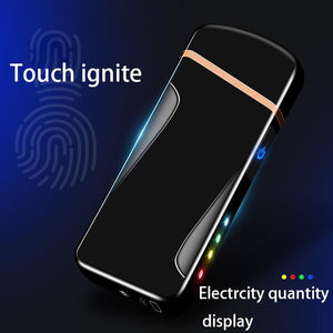 Double Arc Electronic Plasma USB Lighter with Touch Ignite