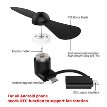 Afbeelding in Gallery-weergave laden, Mini Portable Fan for Android and iPhone